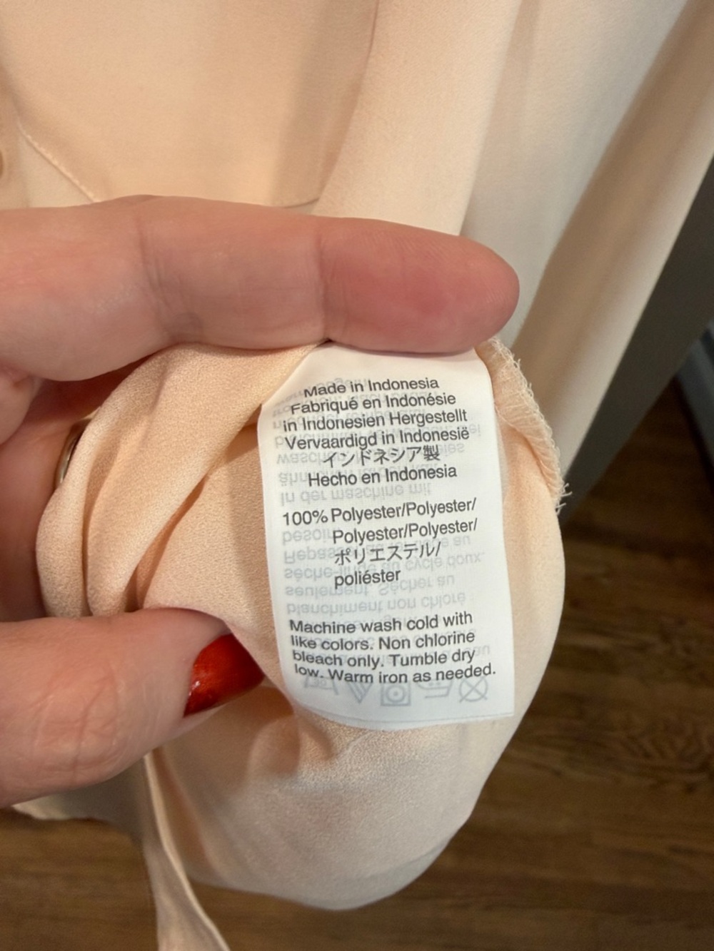 J. Crew Pale Blush Button-Down Shirt - Picture 3 of 4